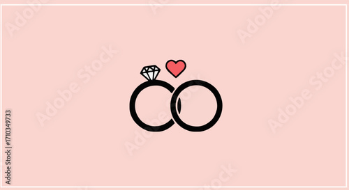 Icon Vector illustration wedding