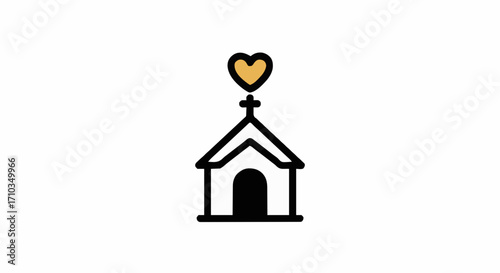 Icon Vector illustration wedding