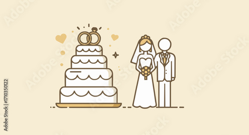 Icon Vector illustration wedding