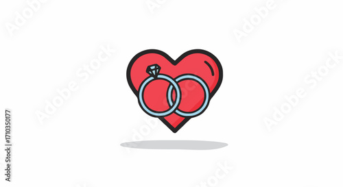 Icon Vector illustration wedding