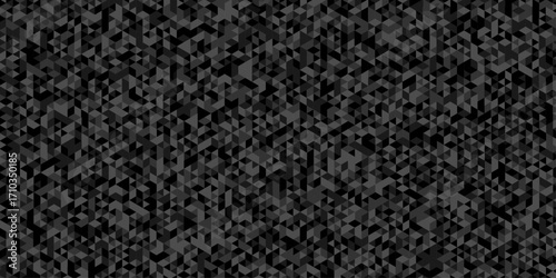 Abstract low polygon cubic black gray black vector poly triangle texture geometric pattern composed of triangular. geometric wall tile and metal cube background triangle wallpaper design.	
