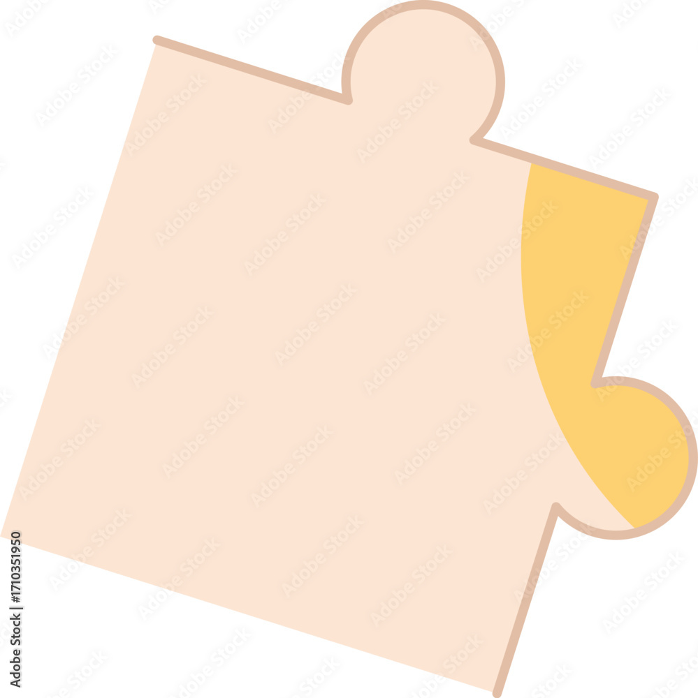 Fototapeta premium Single Puzzle Piece