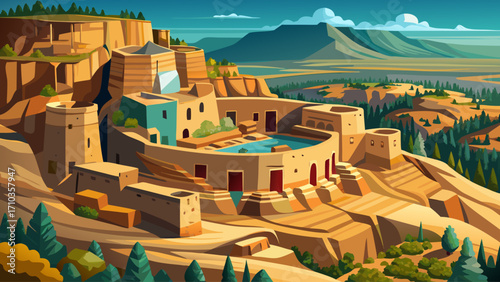 Mesa Verde National Park, Colorado, safeguards ancient cliff dwellings of the Ancestral Puebloans, offering a glimpse into a sophisticated prehistoric civilization.