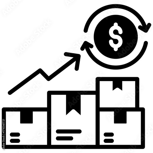 Stock mixed icon