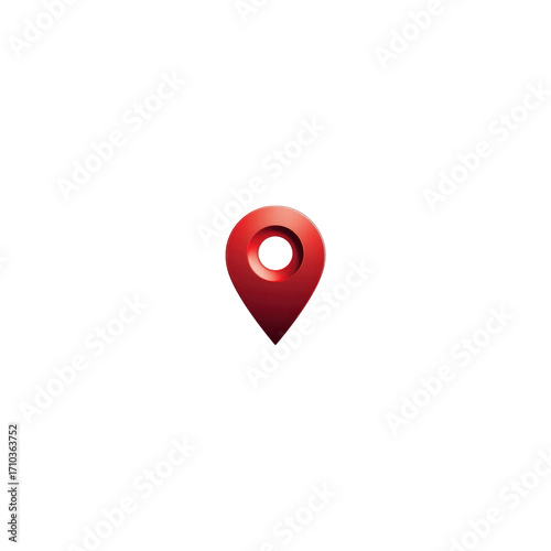 Free Download 3D Red Location Pin Icon Navigation, GPS, Map Marker - GFXLoad