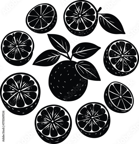 A fresh, juicy citrus seamless pattern featuring lemon, orange, and lime slices for a sweet