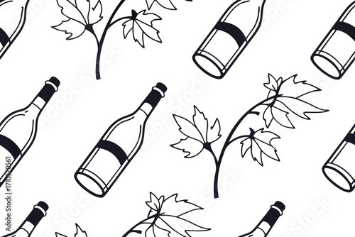 wine bottles set