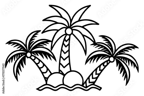 palm tree silhouette