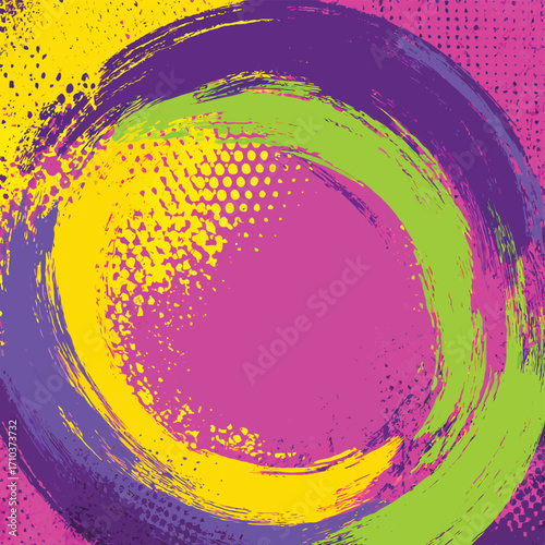 Astratto vortice di colori vibranti