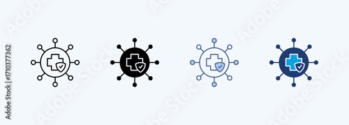 Data Interoperability Multiple Style Icon Collection