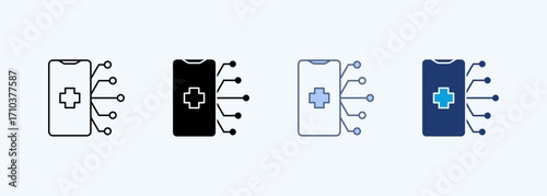 Application Programming Interface Multiple Style Icon Collection