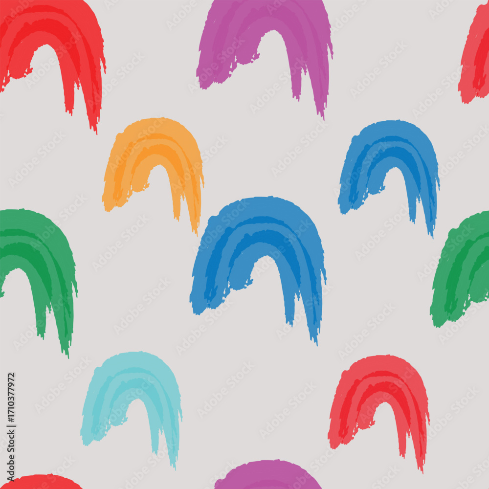 Obraz premium design vector art seamless pattern beautiful pattern colorful brush