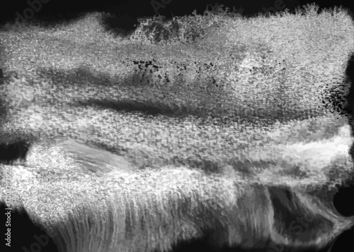 Grungy black and white grain texture background. Grange dirty template for design. Distress grain illustration for overlay effect.