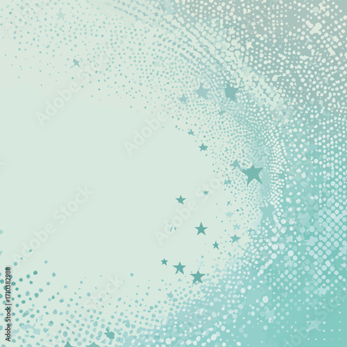 Motivo a spirale di stelle astratte, sfumato, stile vettoriale