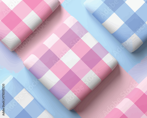 Sfondo geometrico a rombi sfocati, motivo senza soluzione di continuità, colori pastello