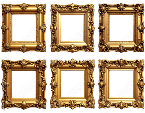 set of antique picture frames