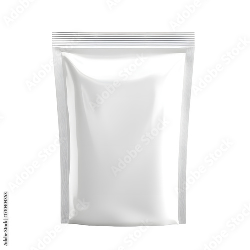 Professional Blank White Pouch Bag for Packaging with Resealable Feature