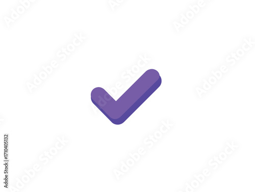 Set di spunta viola in stile vettoriale semplice