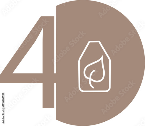 Eco-friendly Materials Icon, Sustainable materials, environmentally friendly products, green materials, biodegradable materials. Pastel color background. 4