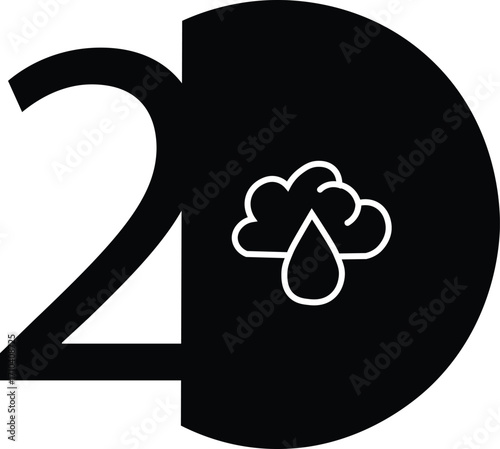 Eco-friendly Materials Icon, Black color, Sustainable materials, environmentally friendly products, green materials, biodegradable materials. 2
