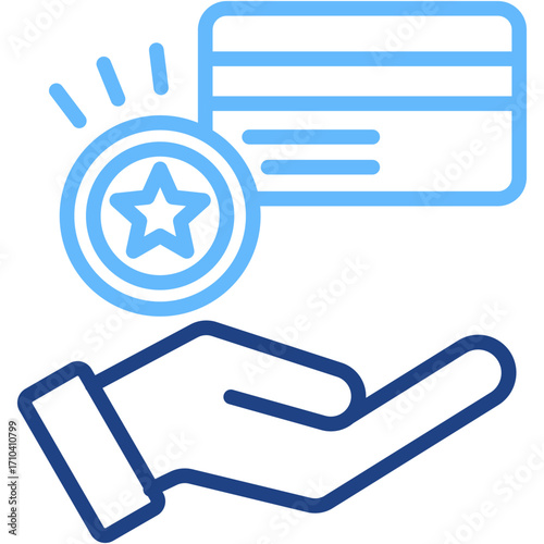 Loyalty Program line color icon