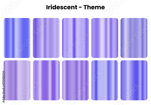 Magical iridescent gradients with rainbow shimmer, Color-shifting hues for dynamic design work, Prismatic beauty meets optical illusion
