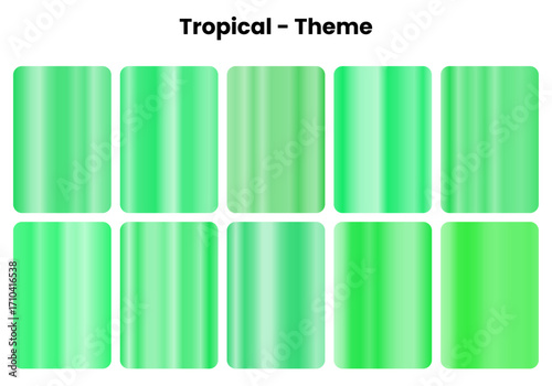 Vibrant tropical gradients with paradise colors, Island-inspired hues for vacation design themes, Exotic beauty meets beachside serenity