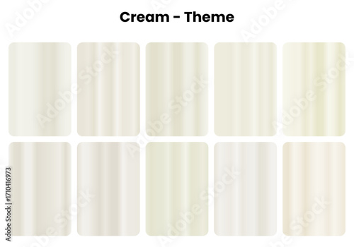 Rich cream gradients with luxurious smoothness, Dairy-inspired colors for gourmet design work, Culinary elegance meets indulgent beauty