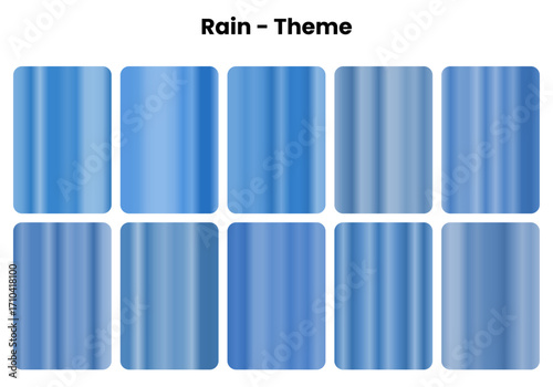 Refreshing rain gradients with cleansing purity, Water droplet colors for natural design themes, Gentle precipitation meets peaceful serenity