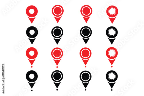 Location icon. Map pin icon set. location marker. location pin. Map pin icon vector illustration eps 10. navigation icon