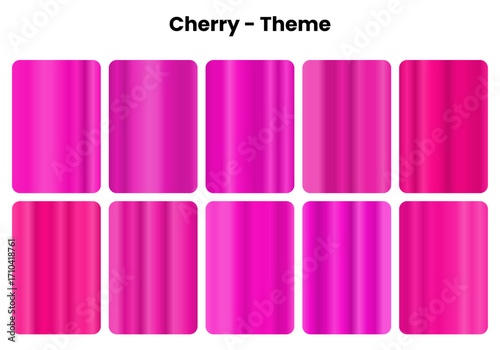 Vibrant cherry gradients with fruity freshness, Red berry colors for playful design projects, Sweet tartness meets bold visual impact