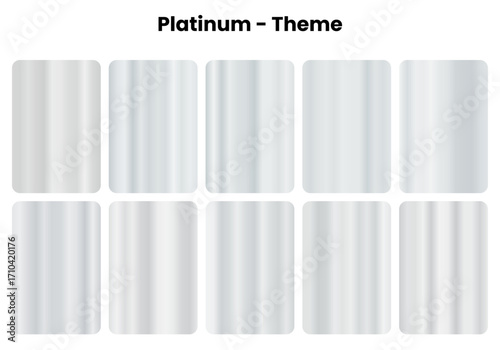 Ultra-premium platinum gradients with pristine finish, Rare metal luxury for exclusive design applications, Pure elegance in metallic gradient perfection