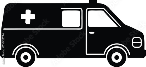 emergency medical rescue vehicle vector art
