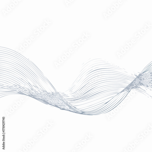 Abstract wavy lines create a flowing, ethereal design.