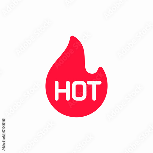 fire flame hot icon sign vector