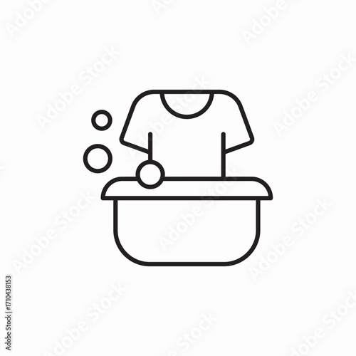 manual wash basin icon sign vector