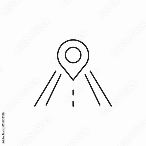navigation location icon sign vector