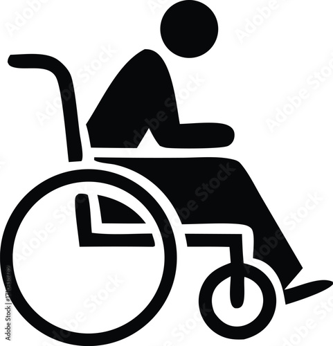 Accessible icon for wheelchair access, promoting inclusivity and universal design for accessibility needs