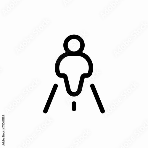 person way path navigation icon sign vector