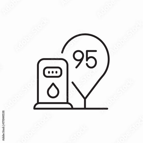 petrol gas station icon sign vector