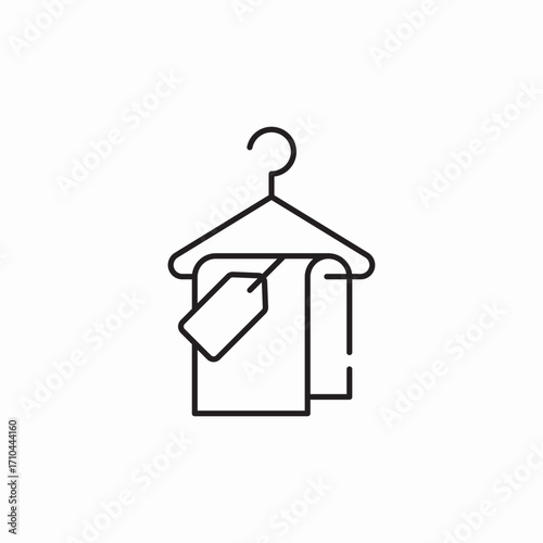 towel for sale icon sign vector