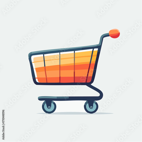 Shopping Cart Icon Colorful and Modern Design for E-commerce