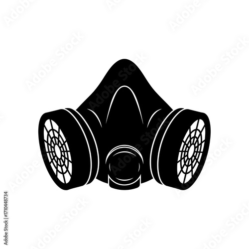 gas mask isolated on white