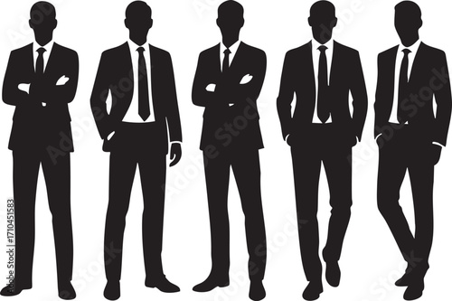 Two Men's Legs Silhouette