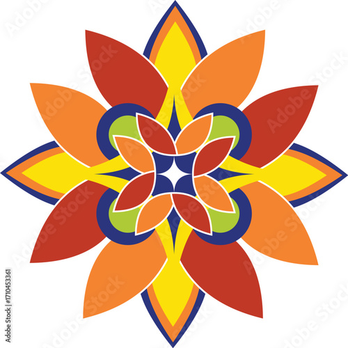 diwali rangoli vector illustration