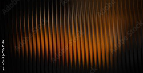 Abstract background with vertical lines and orange glow