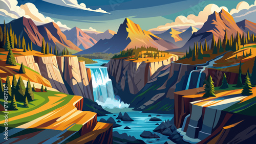Nahanni National Park Reserve, Northwest Territories, Canada, features plunging canyons, hot springs, and the thundering Virginia Falls—twice the height of Niagara.