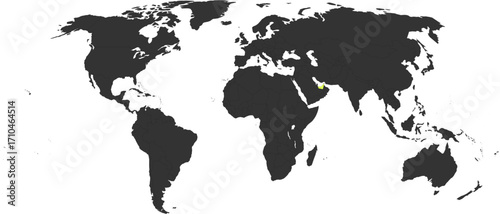 United Arab Emirates (UAE) Vector Map Outline SVG