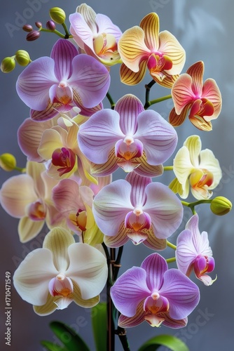 Wallpaper Mural pink orchid on black Torontodigital.ca