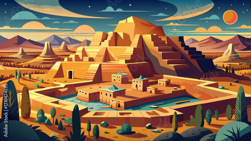 Chaco Culture National Historical Park, New Mexico, preserves monumental stone structures and astronomical alignments central to Ancestral Puebloan culture.